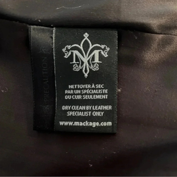 Mackage Wool and Leather Coat Size Large - Picture 14 of 16